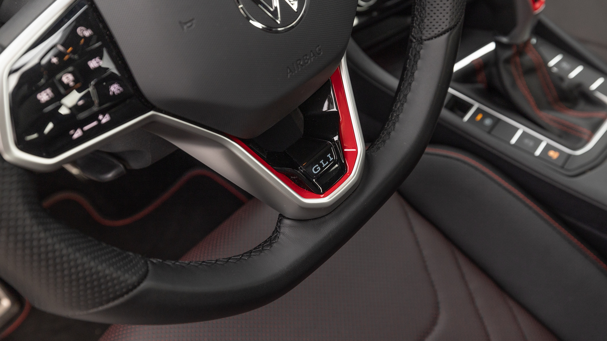 2023 Volkswagen Jetta GLI steering wheel detail