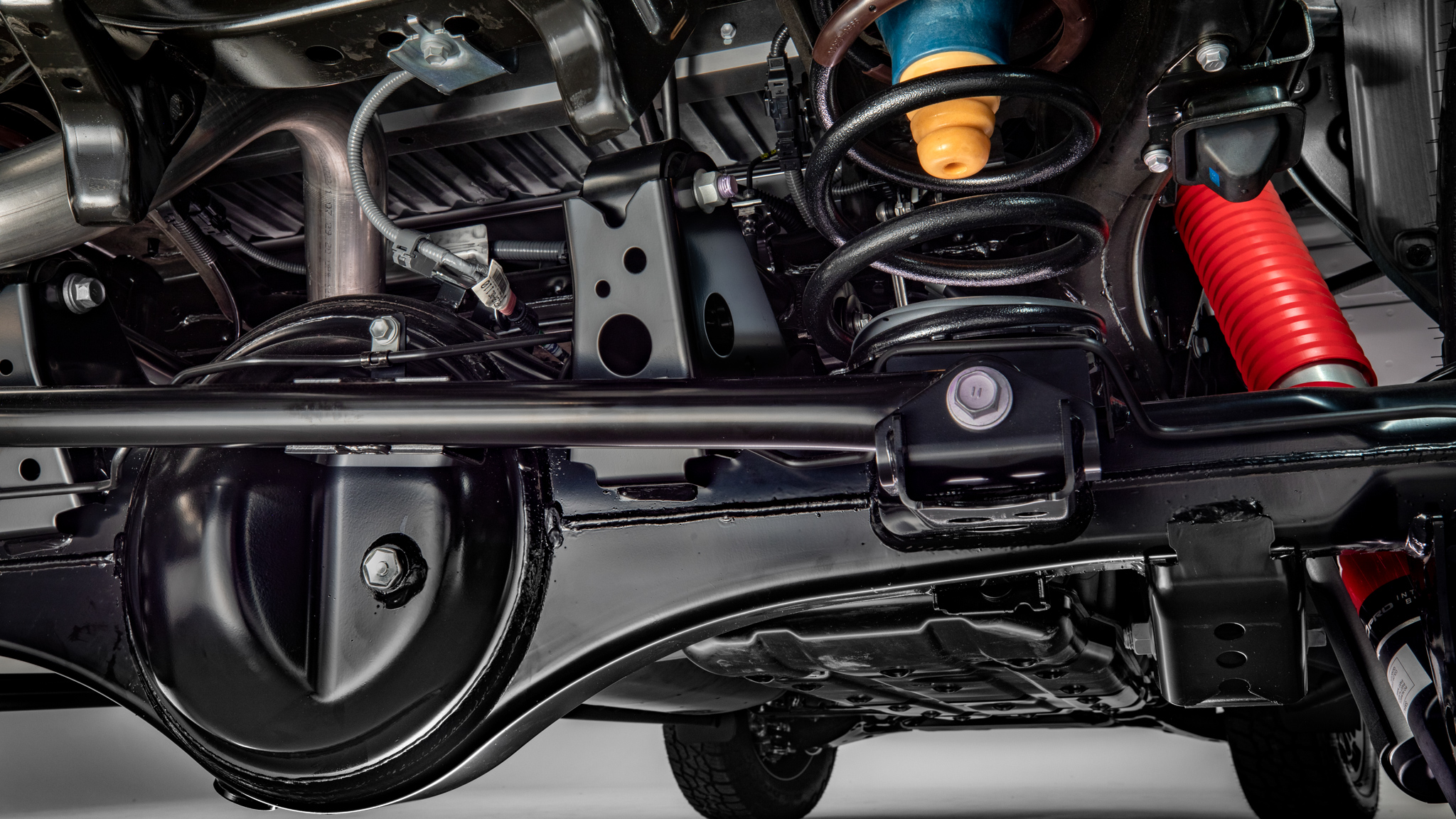 002 2022 Toyota Tundra Teaser TRD Pro Rear Five Link Suspension