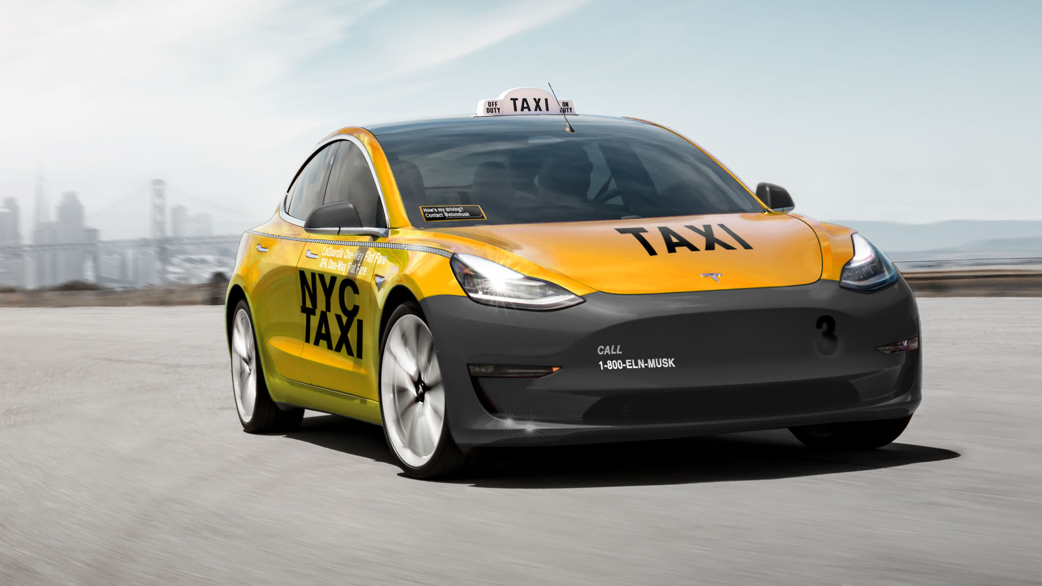 Tesla Model 3 Taxi