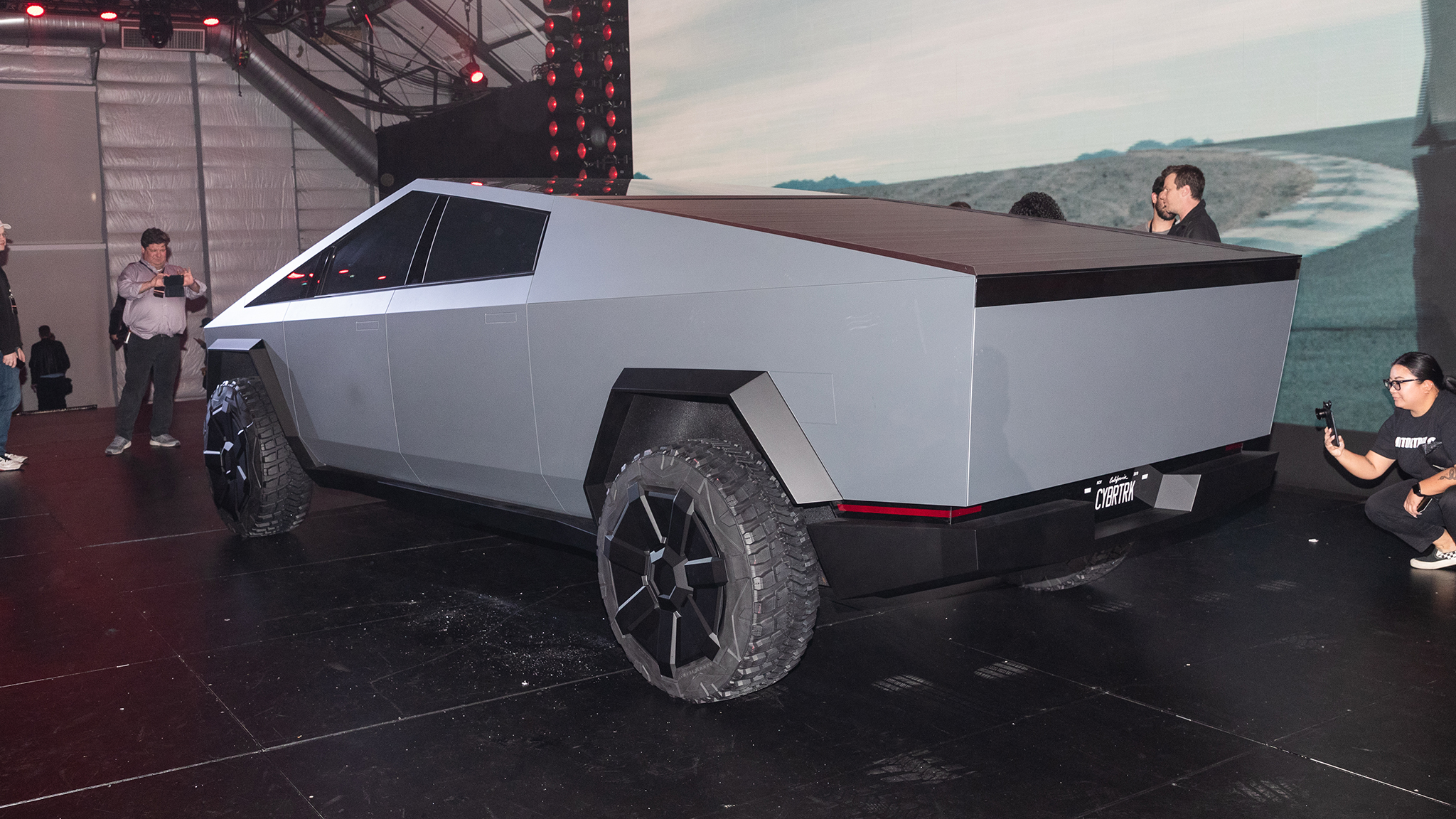 Tesla Cybertruck electric pickup detail 2