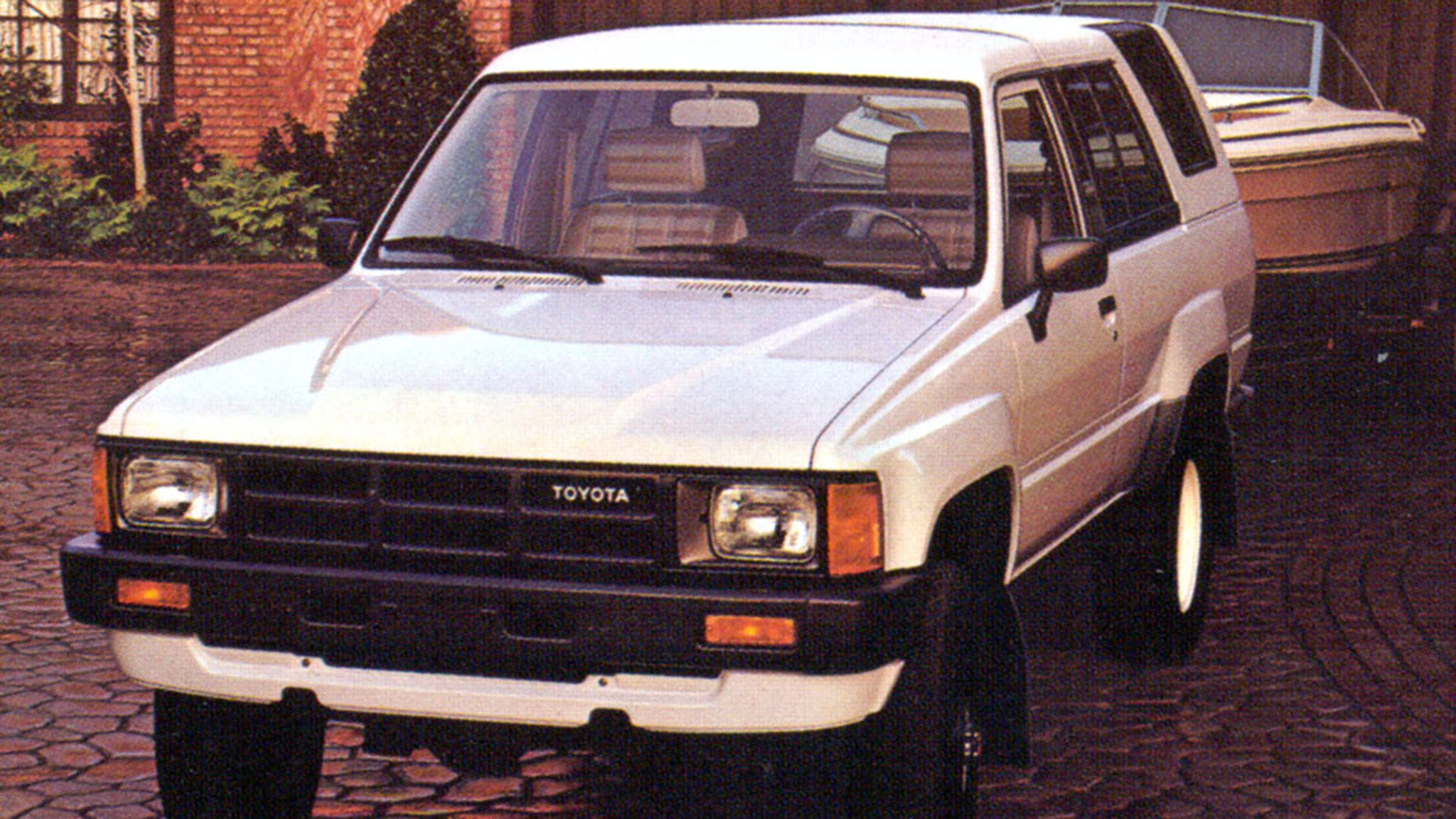 1985 Toyota 4Runner Towing Boat