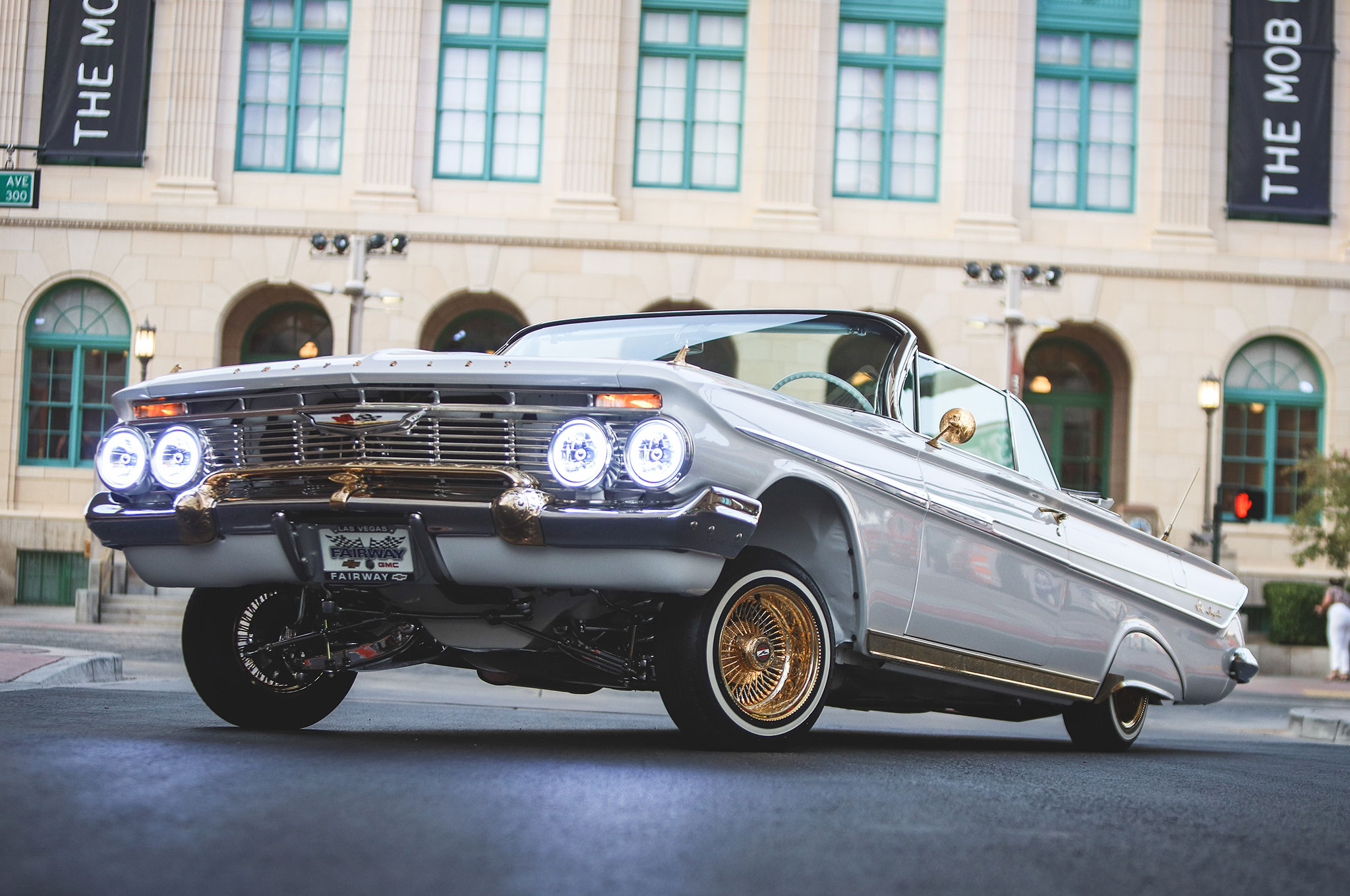 18 61 impala front 3 4 angle drivers side locked up front casino backdrop